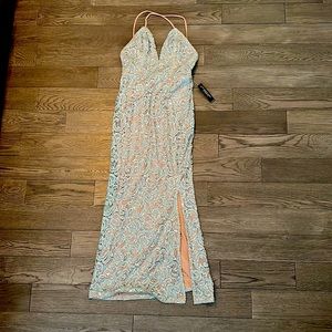 NWT VENUS Sequin & Lace Gown, Brand New with Tags, never worn
